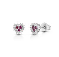 Orecchini Lelune Donna LELUNE DIAMONDS in Oro bianco Rubino 0.15 Ct LDEARB014015 - LDEARB014015